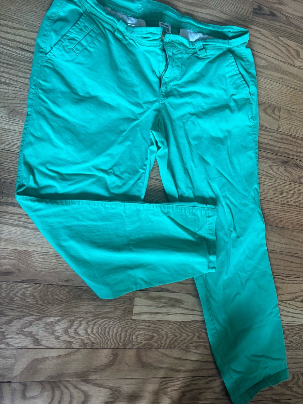 Old Navy Teal Cropped Ankle Pants